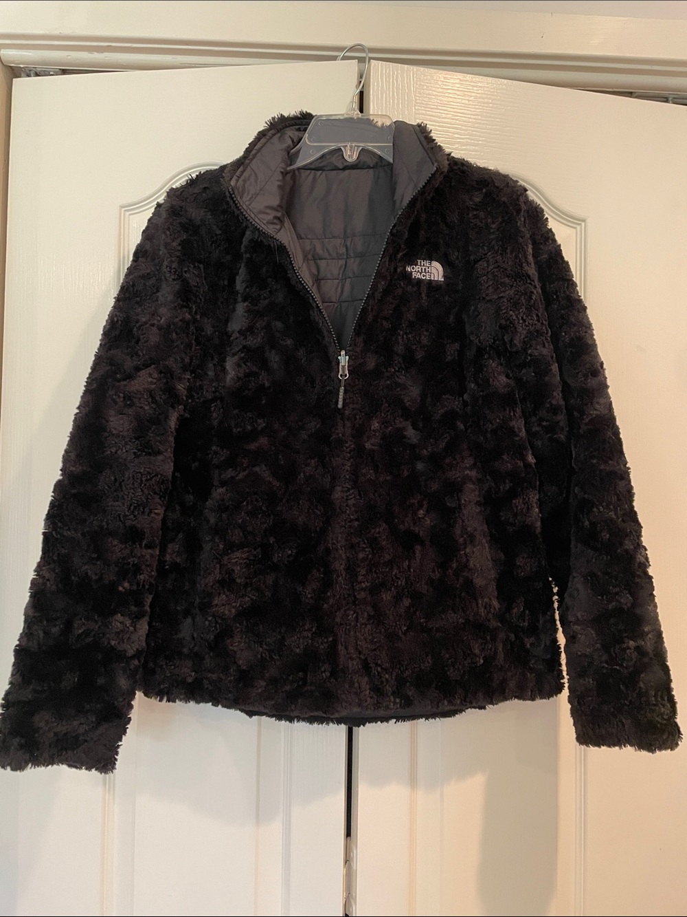 The North Face Mossbud Women's Black reversible Jacket sz M